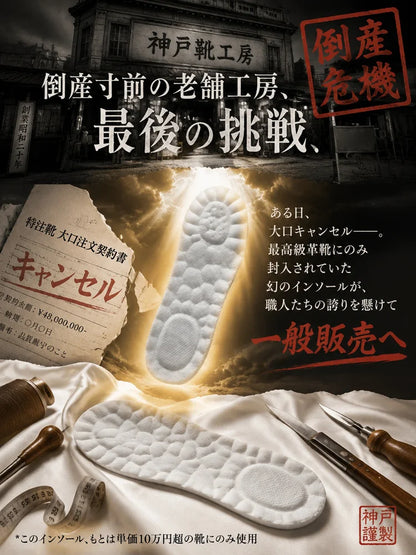 衝撃吸収通気性抜群インソール