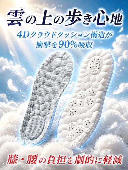 衝撃吸収通気性抜群インソール